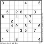 Conceptis Classic Sudoku for Dec 19, 2025