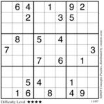 Conceptis Classic Sudoku for Nov 07, 2025