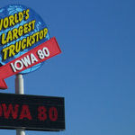 Truck Stops Help Car Trip Miles Speed By