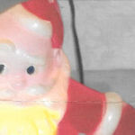 Electric Santa Ornament Lights Up 4 Generations