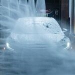 Moon at the Car Wash