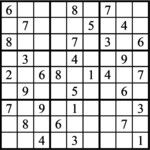 Janric Classic Sudoku for Jun 09, 2026