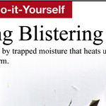 Correct Paint Blistering