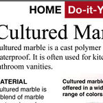 A Cultured Marble Bathroom Is Stunning