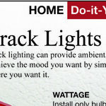 Install Track Lights on the Ceiling for Better Lighting