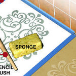 Decorate Your Kitchen Countertop With Stenciling