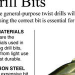 The Correct Drill Bit Type Makes Drilling Easier