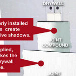 Install Drywall Properly to Avoid Shadowing