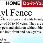 Vinyl Fencing Requires No Maintenance