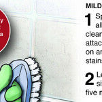 Remove Dark Mildew Stains on Grout