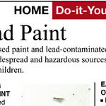 Be Careful Around Old Lead Paint