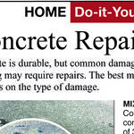Make Some Concrete Repairs Yourself