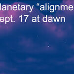 Planetary 'Alignment' at Dawn