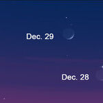 Moon and Venus at Dusk
